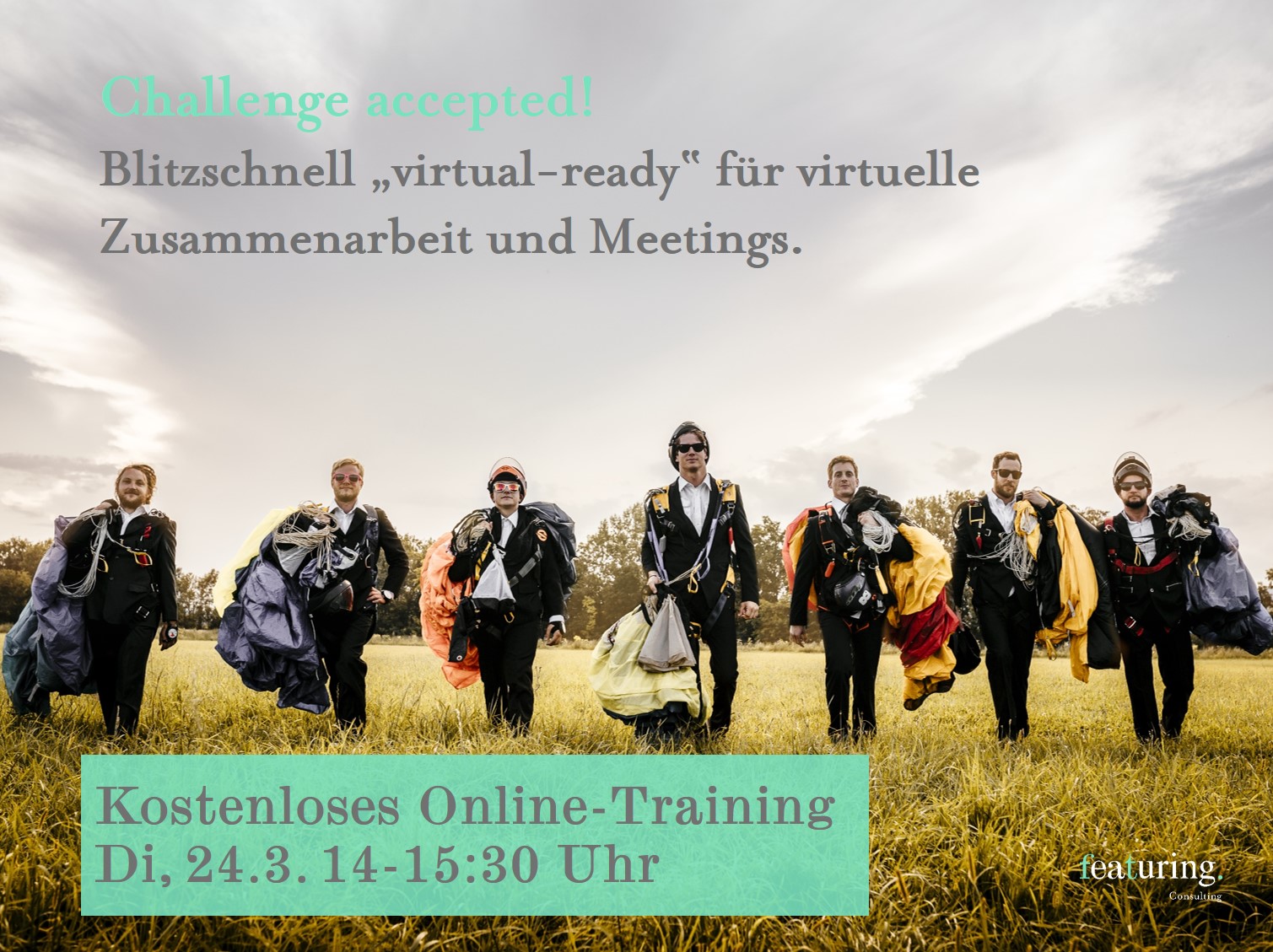 Challenge accepted: Online Training am 24.03.2020, 14:00 – 15:30 Uhr.